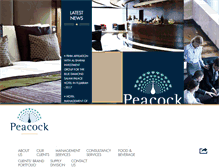 Tablet Screenshot of peacock-international.com